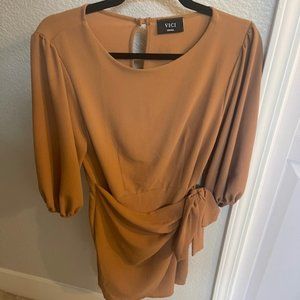 Light Brown short Vici dress